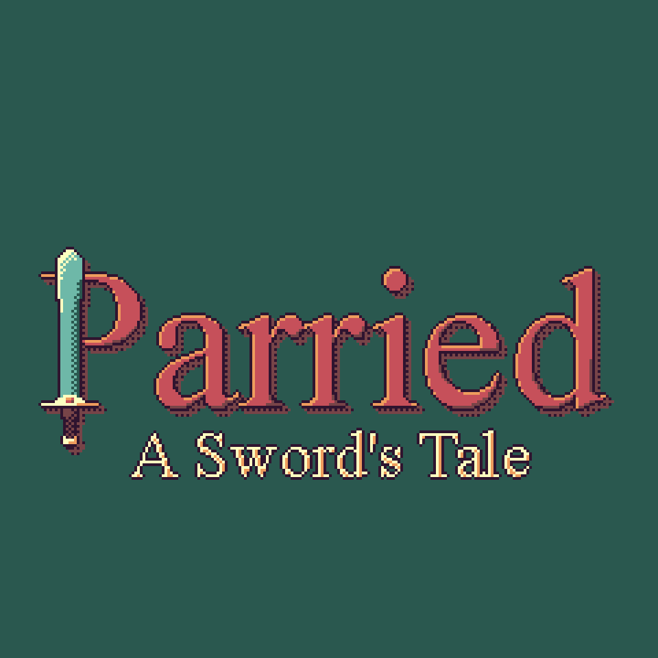 Parried cover art with the game title and sword illustration